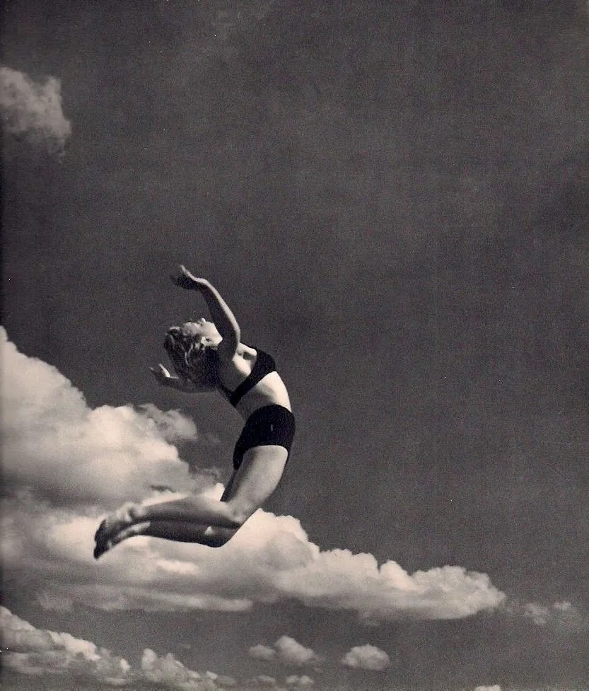 Denise Bellon (French, 1902-1999 ) Print: Denise Bellon (French, 1902-1999 ) Print. Danse. Printed in 1940. 9.00 x 10.00 inches Not hand-signed unless otherwise stated. Photomechanical Print. Lots that contain nudity have been partially