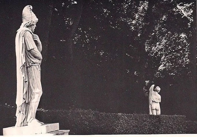 Robert Doisneau (French, 1912-1994) Print: Robert Doisneau (French, 1912-1994) Print. Prisoner and Versailles Venus. Printed in 1979. 7.00 x 5.00 inches Not hand-signed unless otherwise stated. Photomechanical Print. Lots that contain nudity h