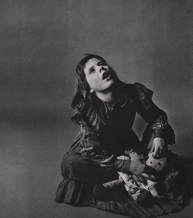 Philippe Halsman (American, 1906-1979) Print: Philippe Halsman (American, 1906-1979) Print. Patty Duke. Printed in 1972. 10.00 x 11.00 inches. Not hand-signed unless otherwise stated. Photomechanical Print. Lots that contain nudity have been part