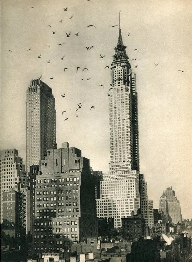 NYC International News Photos Print: NYC International News Photos Print. Skyscraper. Printed in 1930. 9.00 x 11.50 inches. Not hand-signed unless otherwise stated. Photomechanical Print. Lots that contain nudity have been partially