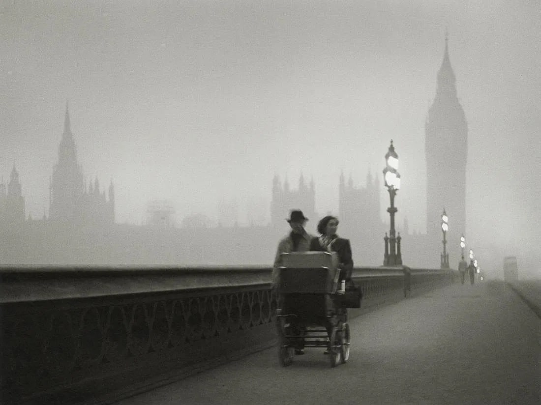 Rene Groebli (Swiss, 1927-2026) Print: Rene Groebli (Swiss, 1927-2026) Print. London, "1949". Printed in 2015, Germany. 9.95 x 7.45 inches. Photomechanical Print. Lots that contain nudity have been partially obscured in the listing;