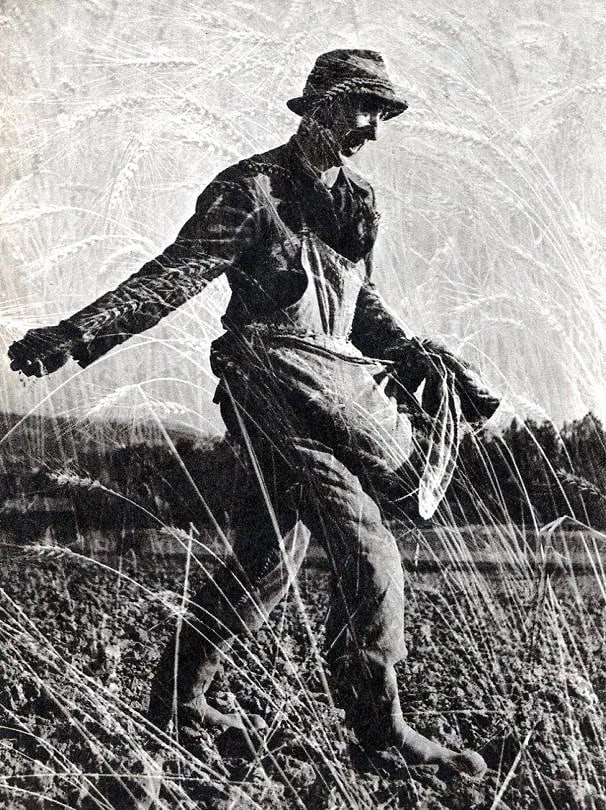 Leopold Fischer Print: Leopold Fischer Print. Samann's Vision. Printed in 1954. 4.00 x 5.00 inches. Not hand-signed unless otherwise stated. Photomechanical Print. Lots that contain nudity have been partially obscured in