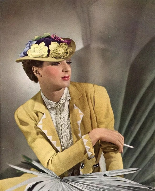 Horst P. Horst (German-American, 1906-1999) Print: Horst P. Horst (German-American, 1906-1999) Print. Fashion Portrait. Printed in 1936. 7.00 x 9.00 inches. Not hand-signed unless otherwise stated. Photomechanical Print. Lots that contain nudity have