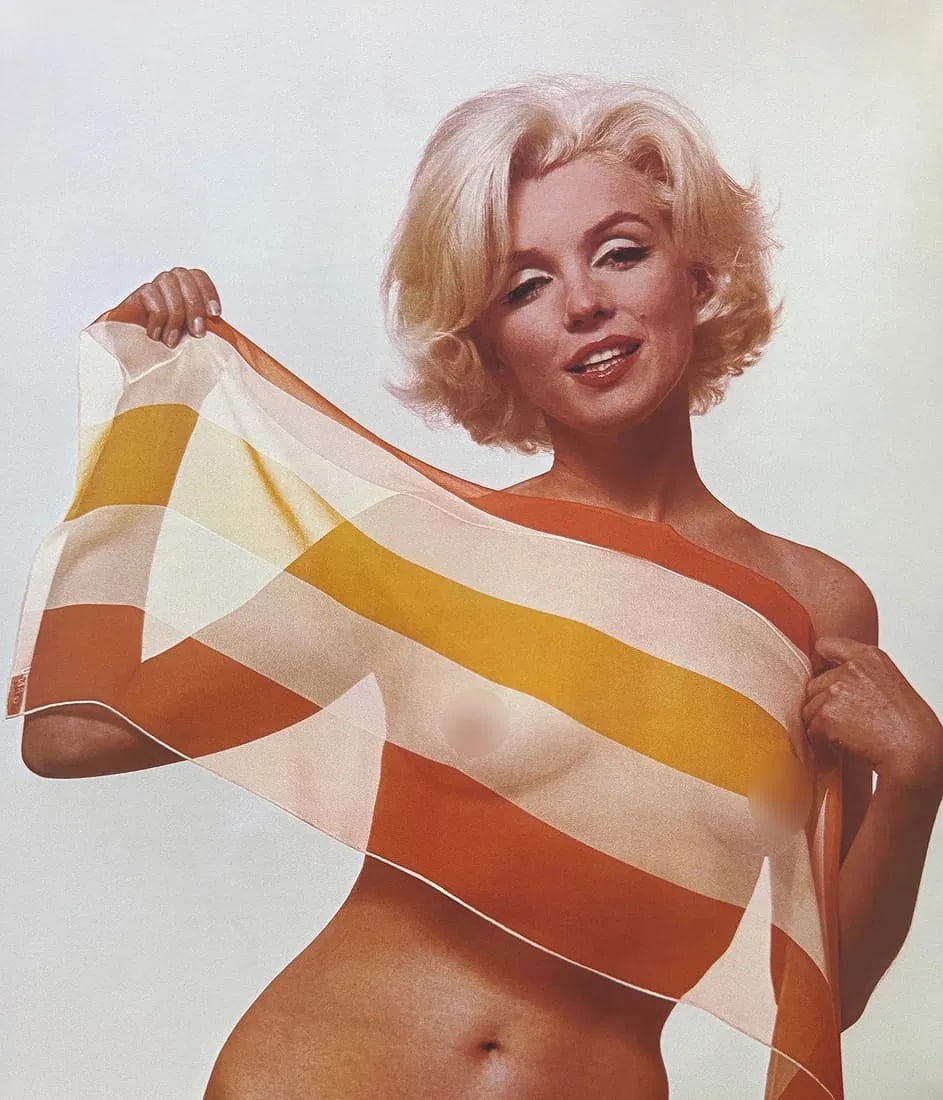 Bert Stern (American, 1929-2013) Marilyn Monroe Print: Bert Stern (American, 1929-2013) Marilyn Monroe Print, Los Angeles, "1962". 10.25 x 9.00 inches. Printed in 1973. Photomechanical Print. Lots that contain nudity have been partially obscured in the