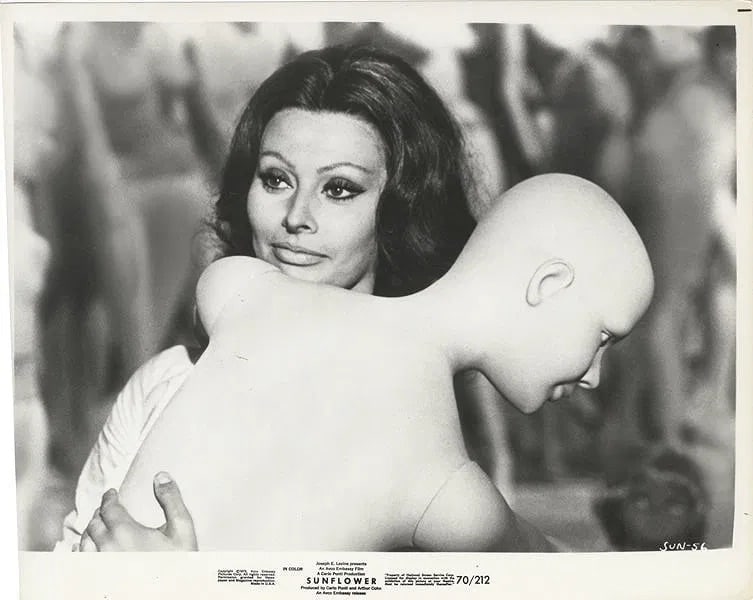Sophia Loren (Italian, b. 1934) Silver Gelatin: Sophia Loren (Italian, b. 1934) Silver Gelatin. Sunflower. 8.00 x 10.00 inches. Photomechanical Print. Lots that contain nudity have been partially obscured in the listing; unblurred images are availa