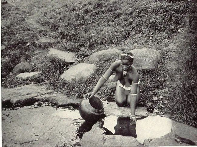 S.A.R.H. Print: S.A.R.H. Print. Zulu Girl (Nude). Printed in 1937. 6.50 x 5.00 inches. Not hand-signed unless otherwise stated. Photomechanical Print. Lots that contain nudity have been partially obscured in the list