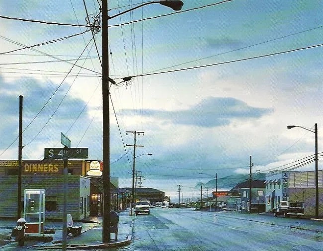 Alfred Seiland (Austria, b. 1952) Print: Alfred Seiland (Austria, b. 1952) Print. Clearing Storm, Oregon. Printed in 1990. 6.50 x 5.00 inches. Not hand-signed unless otherwise stated. Photomechanical Print. Lots that contain nudity have