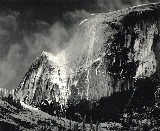 Ansel Adams (American, 1902- 1984) Print: Ansel Adams (American, 1902- 1984) Print. Half-Dome, Yosemite. Printed in 1960.9.00 x 8.00 inches. Not hand-signed unless otherwise stated. Photomechanical Print. Lots that contain nudity have been