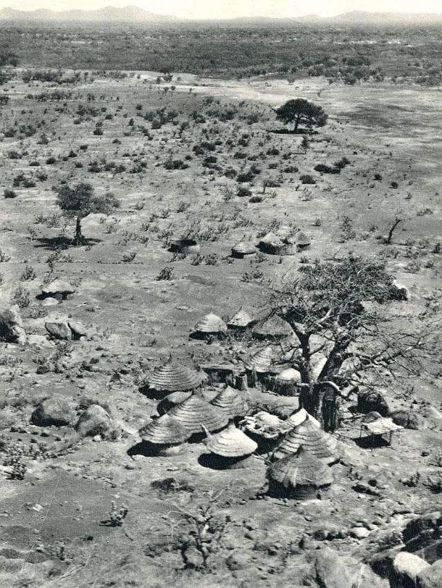 H.A Bernatzik (Austrian, 1897- 1953) Print: H.A Bernatzik (Austrian, 1897- 1953) Print. Plain for Mt Talodi, Africa. Printed in 1931. 6.00 x 8.00 inches. Not hand-signed unless otherwise stated. Photomechanical Print. Lots that contain nudity h