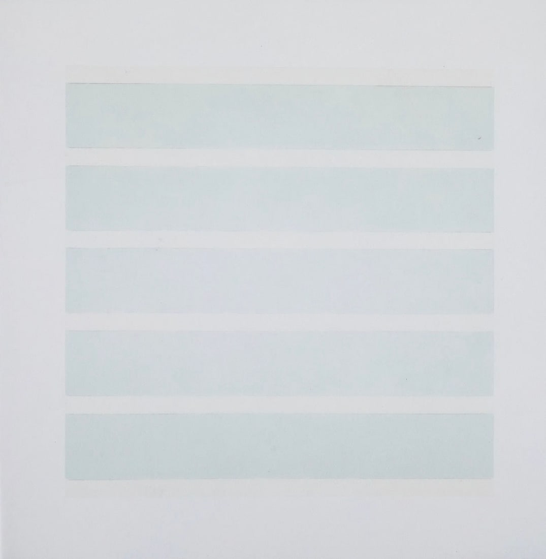 Agnes Martin (American, 1912-2004) Paintings and Drawings: Agnes Martin (American, 1912-2004) Paintings and Drawings, 10 works. Printed in 1991. Lithographs in Colors on Vellum. 11.75 x 11.75 inches (each). Edition of 2500. Photomechanical Print. Lots that