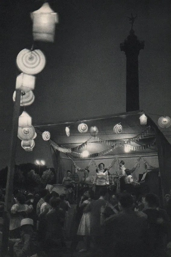 Henri Cartier-Bresson (French, 1908- 2004) Print: Henri Cartier-Bresson (French, 1908- 2004) Print. 14th of July Ball, Parisa. Printed in 1955. 9.00 x 13.00 inches. Not hand-signed unless otherwise stated. Photomechanical Print. Lots that contain nud
