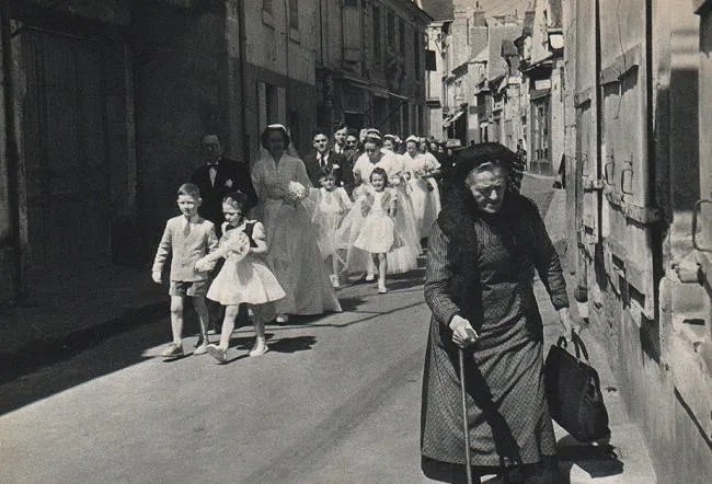 Henri Cartier-Bresson (French, 1908- 2004) Print: Henri Cartier-Bresson (French, 1908- 2004) Print. Marriage in Chinnon. Printed in 1955. 9.00 x 6.00 inches. Not hand-signed unless otherwise stated. Photomechanical Print. Lots that contain nudity hav