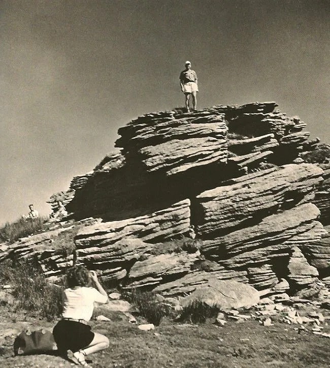 Robert Doisneau (French, 1912-1994) Print: Robert Doisneau (French, 1912-1994) Print. Intrepid Climber. 1952. Printed in 1979. 8.00 x 7.00 inches. Not hand-signed unless otherwise stated. Photomechanical Print. Lots that contain nudity have be