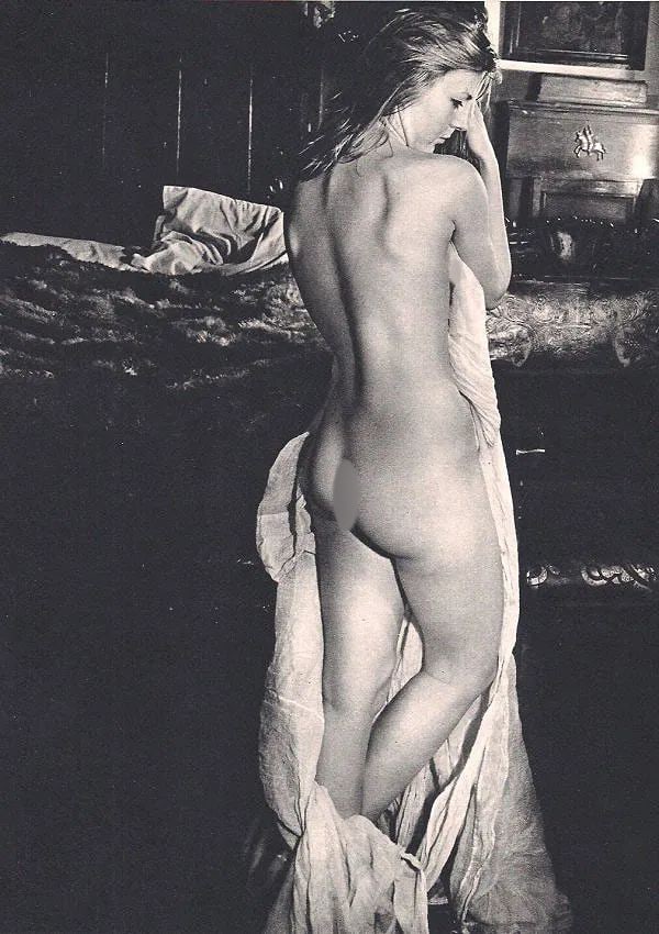 Jean Fage Print: Jean Fage Print. Nude with Sheet. Printed in 1964.6.50 x 9.25 inches. Not hand-signed unless otherwise stated. Photomechanical Print. Lots that contain nudity have been partially obscured in the