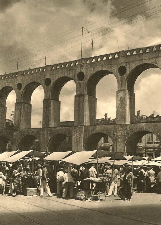 Peter Fuss (American, b. 1932) Print: Peter Fuss (American, b. 1932) Print. Farmers Market. Rio de Janeiro. Printed in 1937. 6.25 x 8.75 Not hand-signed unless otherwise stated. Photomechanical Print. Lots that contain nudity have been