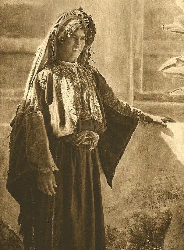 Karl Grober (German, 1885-1945) Print: Karl Grober (German, 1885-1945) Print. Girl from Ramallah. Printed in 1925. 6.00 x 8.25 inches. Not hand-signed unless otherwise stated. Photomechanical Print. Lots that contain nudity have been parti