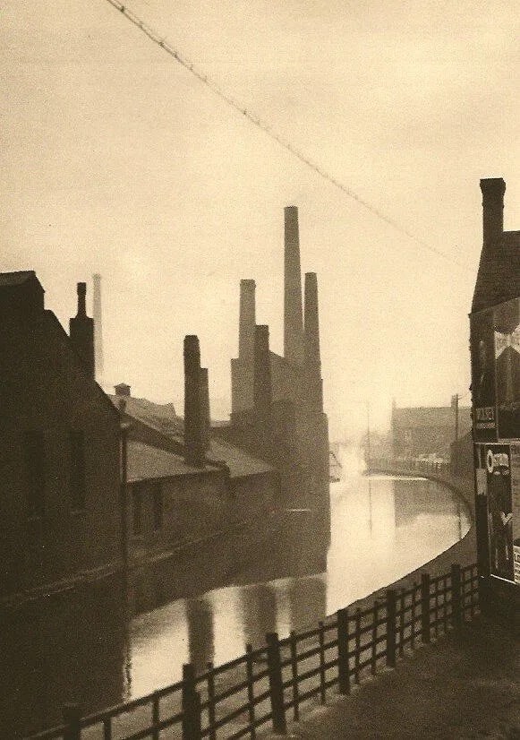 E.O. Hoppe (British, 1878-1972) Print: E.O. Hoppe (British, 1878-1972) Print. The canal. Manchester. Lancashire. Printed in 1926. 5.75 x 8.25 inches. Not hand-signed unless otherwise stated. Photomechanical Print. Lots that contain nudity 