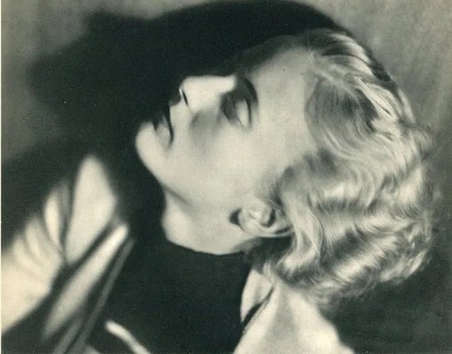 Germaine Krull (Dutch, French, German, Polish, 1897-1985) Print: Germaine Krull (Dutch, French, German, Polish, 1897-1985) Print. "Mrs Hubbel". Printed in 1931. 8.50 x 6.50 inches. Not hand-signed unless otherwise stated. Photomechanical Print. Lots that contain nu