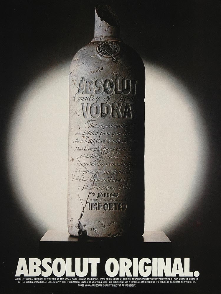 Absolut Advertisment: Absolut Advertisment. Printed in 1994. Not hand-signed unless otherwise stated. Photomechanical Print. Lots that contain nudity have been partially obscured in the listing; unblurred images are