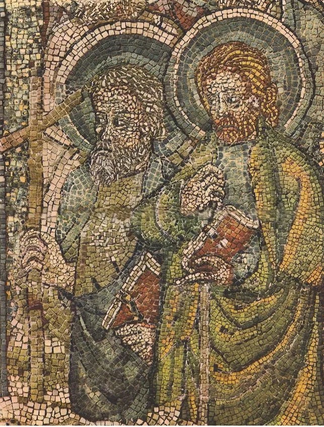 Alexander Paul Print: Alexander Paul Print. Mosaic, Apostles. Printed in 1950-60. 10.00 x 13.00 inches. Not hand-signed unless otherwise stated. Photomechanical Print. Lots that contain nudity have been partially obscured