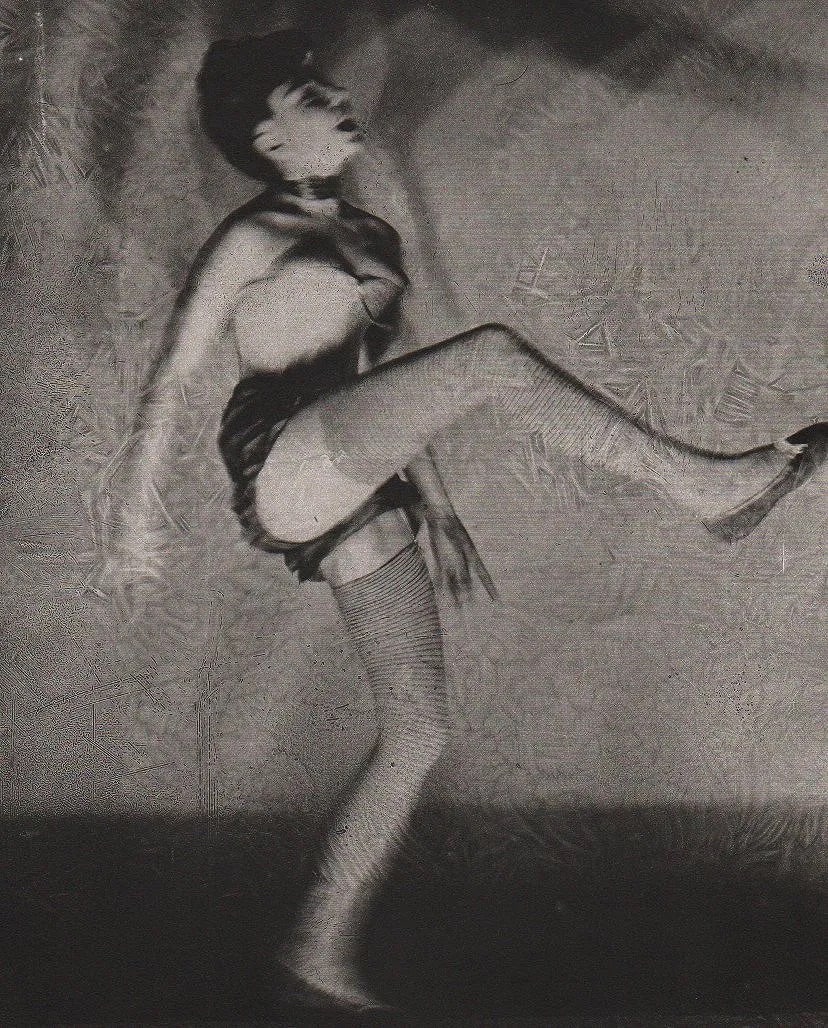 Erwin Blumenfeld (American, 1897-1969) Print: Erwin Blumenfeld (American, 1897-1969) Print. Can-can Dancer. Printed in 1981. 9.00 x 11.00 inches. Not hand-signed unless otherwise stated. Photomechanical Print. Lots that contain nudity have been p