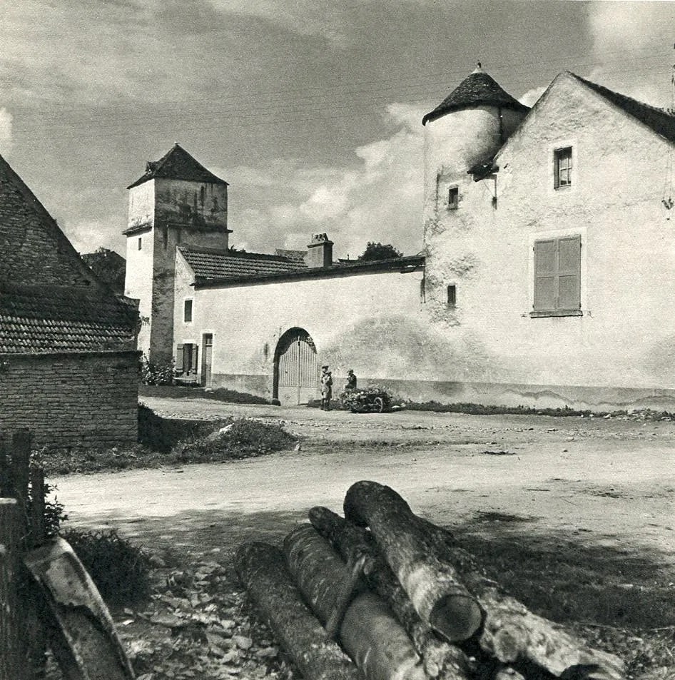 Roger Schall (French, 1904-1995) Print: Roger Schall (French, 1904-1995) Print. Asquins. Printed in 1950. 6.50 x 6.50 inches. Not hand-signed unless otherwise stated. Photomechanical Print. Lots that contain nudity have been partially obscu