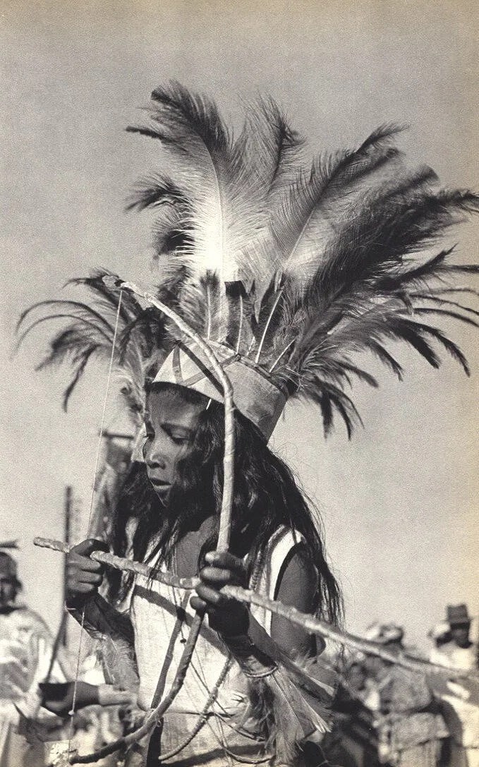 Pierre Verger (French, 1902-1996) Print: Pierre Verger (French, 1902-1996) Print. Cabocle Costume for the Carnival. Printed in 1955. 6.75 x 10.75 inches. Not hand-signed unless otherwise stated. Photomechanical Print. Lots that contain nudit