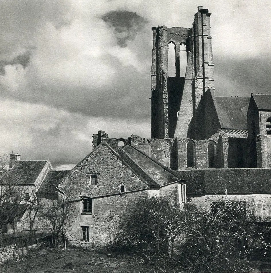 Roger Schall (French, 1904-1995) Print: Roger Schall (French, 1904-1995) Print. Larchent. Printed in 1950. 6.5 x 6.5 inches. Not hand-signed unless otherwise stated. Photomechanical Print. Lots that contain nudity have been partially obscur