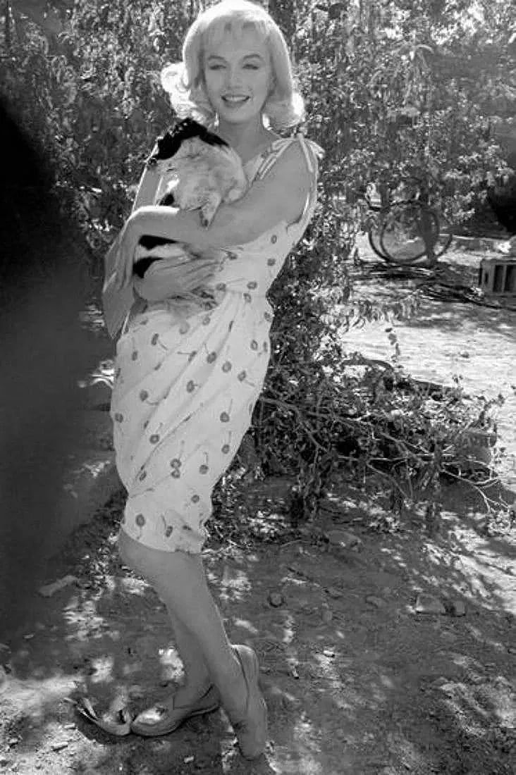 Eve Arnold (American, 1912-2012) Print: Eve Arnold (American, 1912-2012) Print. Marilyn Monroe and Friend, "1960". Printed in 1987, USA. 9.00 x 7.00 inches. Photomechanical Print. Lots that contain nudity have been partially obscured in