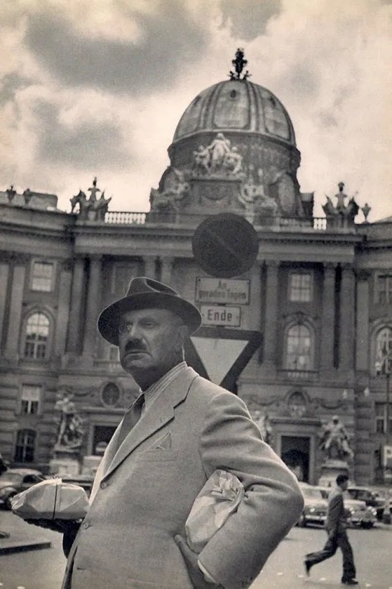 Henri Cartier-Bresson (French, 1908-2004) Print: Cartier-Bresson (French, 1908-2004) Print. The Hofburg in Vienna. Printed in 1955. 9.00 x 13.00 inches. Not hand-signed unless otherwise stated. Photomechanical Print. Lots that contain nudity have