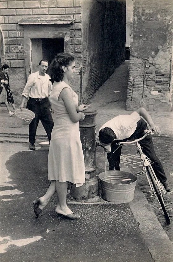 Henri Cartier-Bresson (French, 1908-2004) Print: Cartier-Bresson (French, 1908-2004) Print. Rome-The Trastevere. Printed in 1955.9.00 x 13.00 inches. Not hand-signed unless otherwise stated. Photomechanical Print. Lots that contain nudity have been 
