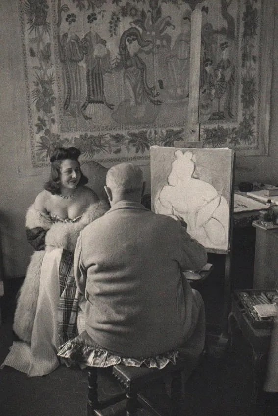 Henri Cartier-Bresson (French, 1908-2004) Print: Cartier-Bresson (French, 1908-2004) Print. Matisse in Vence, France "1944". Printed in 1952. 9.00 x 13.00 inches. Not hand-signed unless otherwise stated. Photomechanical Print. Lots that contain nudi