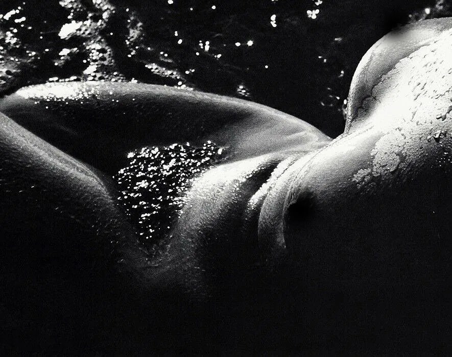 Lucien Clergue (French, 1934-2014) Print: Lucien Clergue (French, 1934-2014) Print. Nee De La Vague. Printed in 1968-1970, Paris, France. 9.50 x 6.50 inches. Heliogravure. Not hand-signed unless otherwise stated. Photomechanical Print. Lots