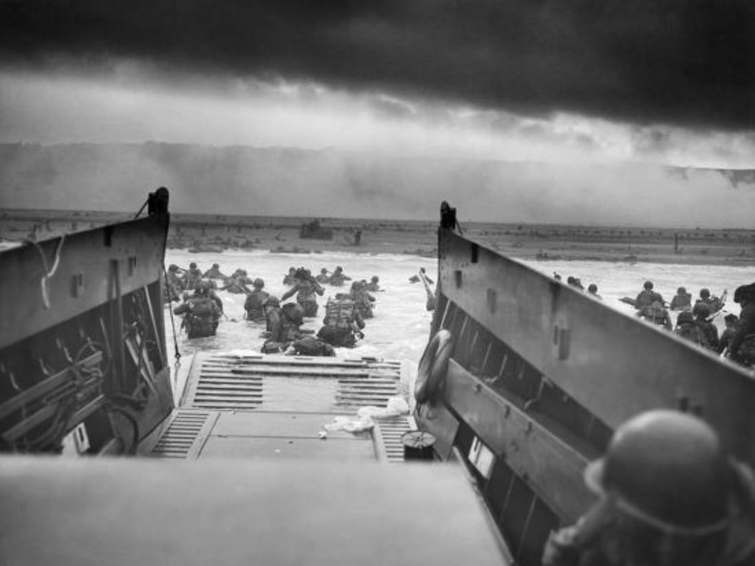 Normandy Beach, WWII Print (1 of 1)