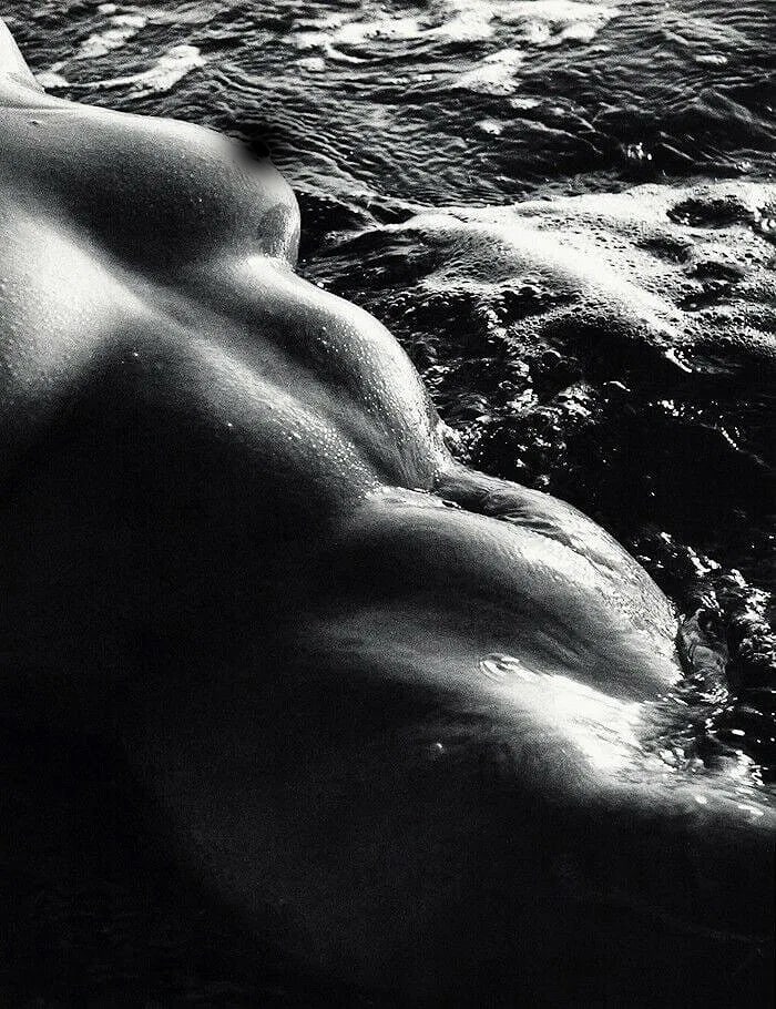 Lucien Clergue (French, 1934-2014) Print: Lucien Clergue (French, 1934-2014) Print. Nee De La Vague. Printed in 1968-1970, Paris, France. 9.50 x 6.50 inches. Heliogravure. Not hand-signed unless otherwise stated. Photomechanical Print. Lots t
