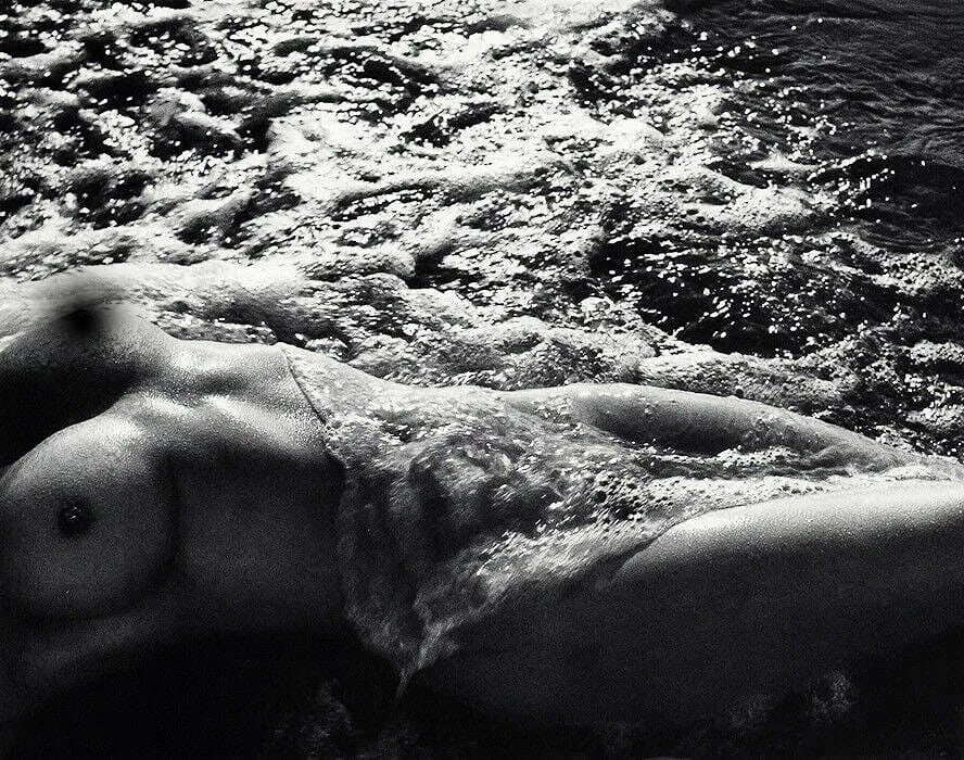 Lucien Clergue (French, 1934-2014) Print: Lucien Clergue (French, 1934-2014) Print. Nee De La Vague. Printed in 1968-1970, Paris, France. 9.50 x 6.50 inches. Heliogravure. Not hand-signed unless otherwise stated. Photomechanical Print. Lots