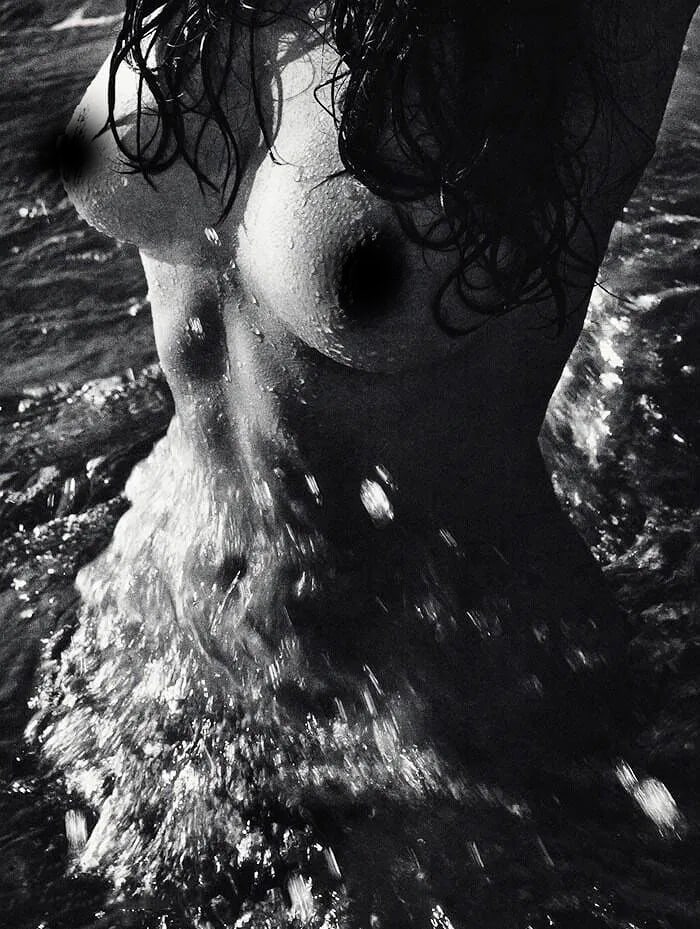 Lucien Clergue (French, 1934-2014) Print: Lucien Clergue (French, 1934-2014) Print. Nee De La Vague. Printed in 1968-1970, Paris, France. 9.50 x 6.50 inches. Heliogravure. Not hand-signed unless otherwise stated. Photomechanical Print. Lots t