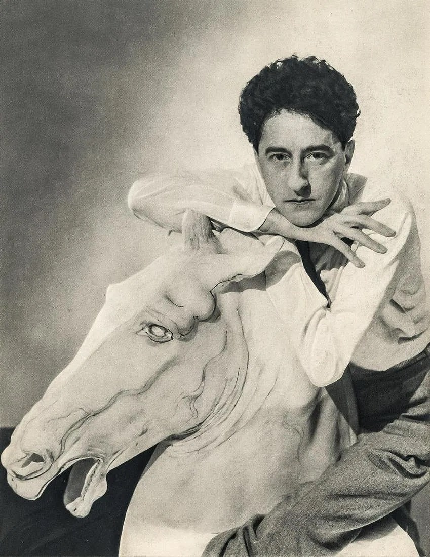George Hoyningen-Huene (American, 1900-1968) Print: George Hoyningen-Huene (American, 1900-1968) Print. Jean Cocteau. Printed in 1932, France. 7.30 x 9.50 inches. Not hand-signed unless otherwise stated. Photomechanical Print. Lots that contain nudity 