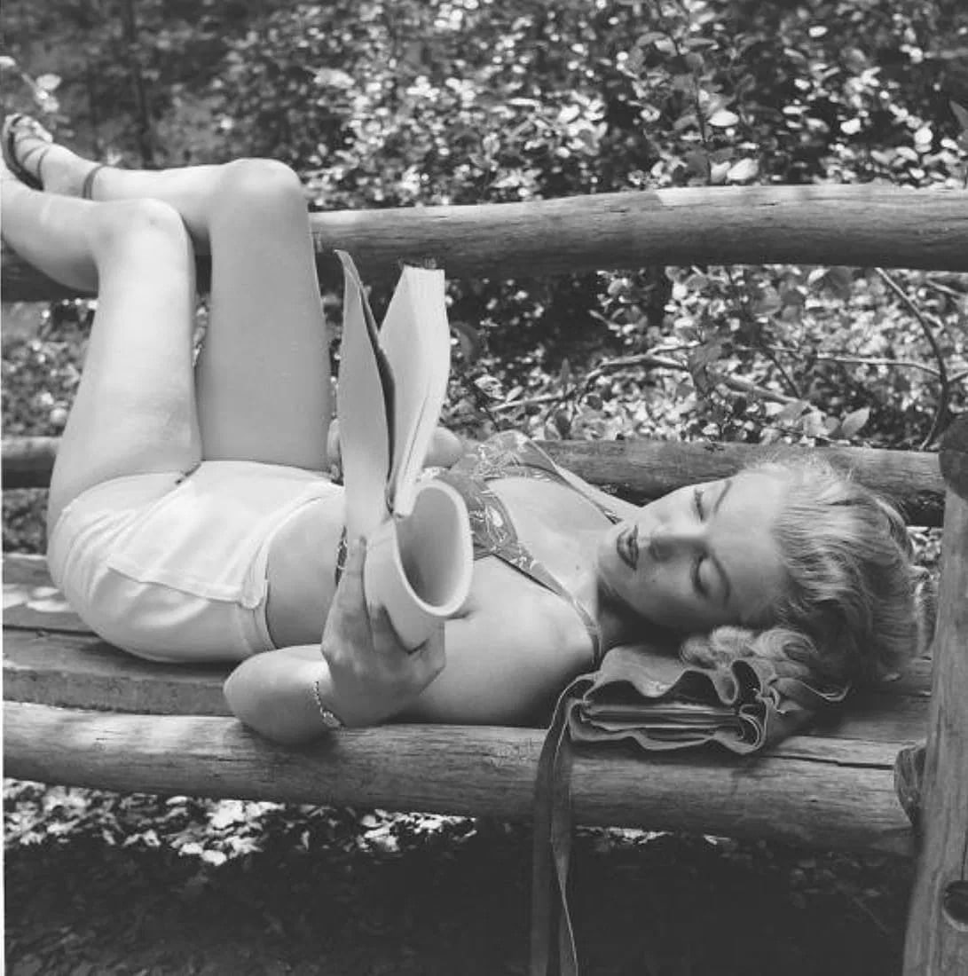 Ed Clark (American, 1926-2019) Print: Ed Clark (American, 1926-2019). Marilyn Monroe in California Photographic Print. 29.00 x 29.00 inches. Not hand-signed unless otherwise stated. Photomechanical Print. Lots that contain nudity have bee