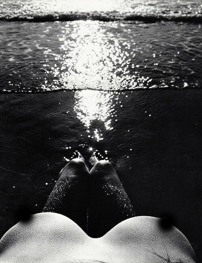 Lucien Clergue (French, 1934-2014) Print: Lucien Clergue (French, 1934-2014) Print. Nee De La Vague. Printed in 1968-1970, Paris, France. 9.50 x 6.50 inches. Heliogravure. Not hand-signed unless otherwise stated. Photomechanical Print. Lots t
