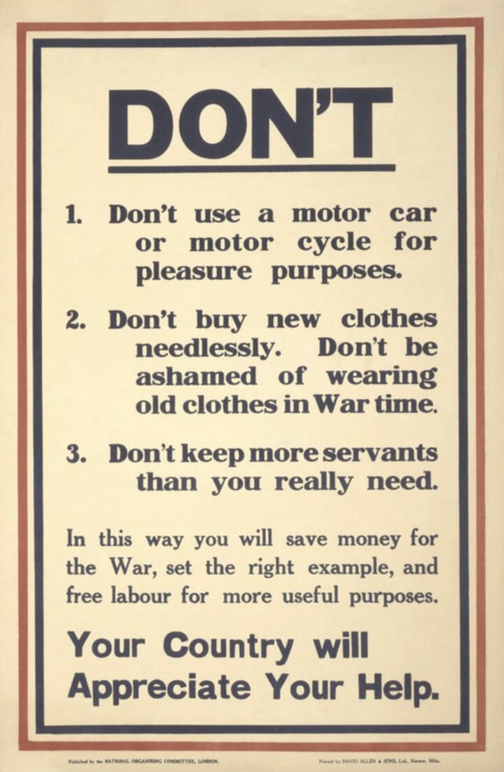 Don't Poster: Don't Poster. "1917". Bonded to fabric. 36.50 x 55.50 inches. Not hand-signed unless otherwise stated. Photomechanical Print. Lots that contain nudity have been partially obscured in the listing; unbl