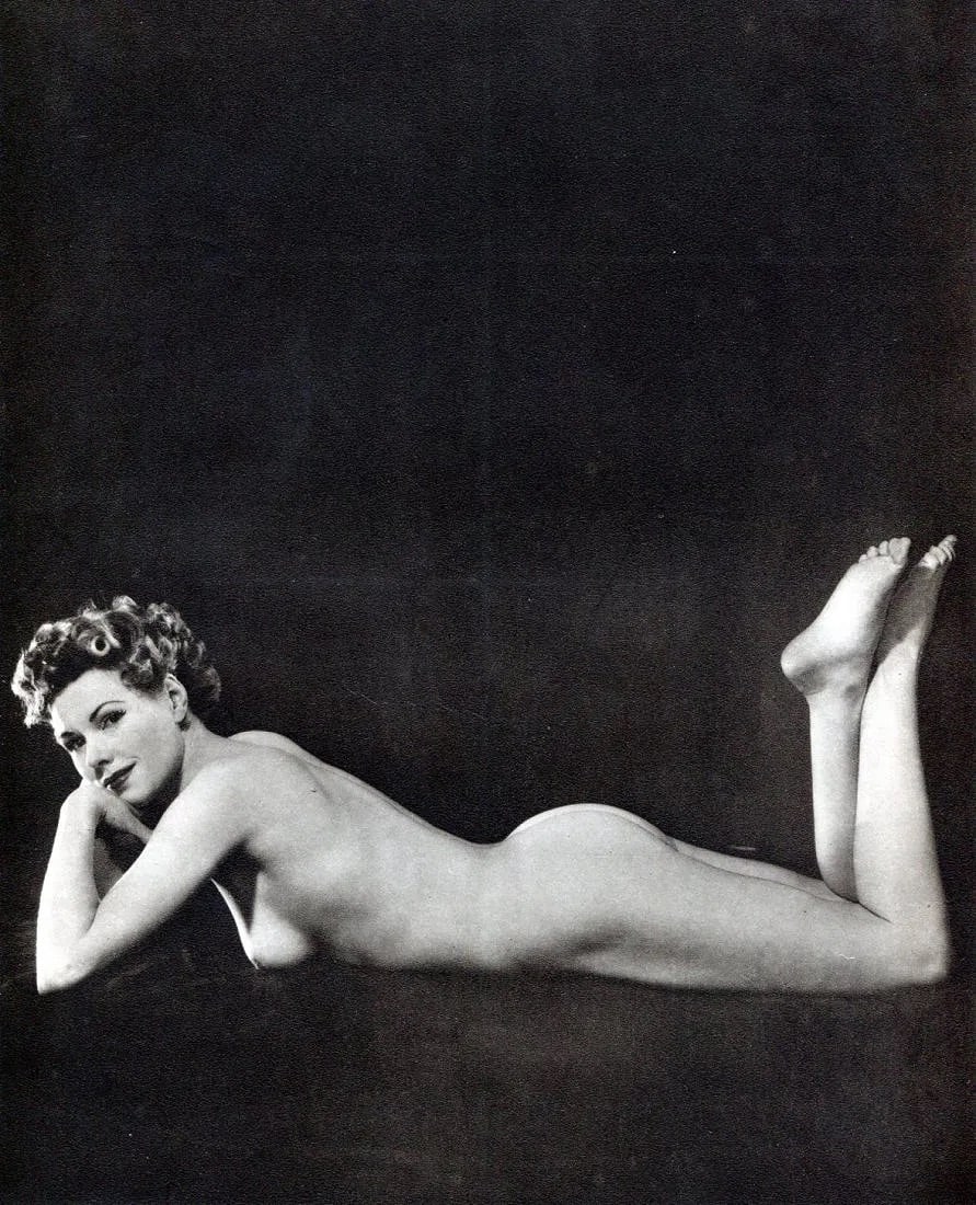 John Everard (British, b. 1949) Print: John Everard (British, b. 1949) Print. Nude, Laying. Printed in 1954, United Kingdom. 8.00 x 10.00 inches. Collotype. Not hand-signed unless otherwise stated. Photomechanical Print. Lots that contain