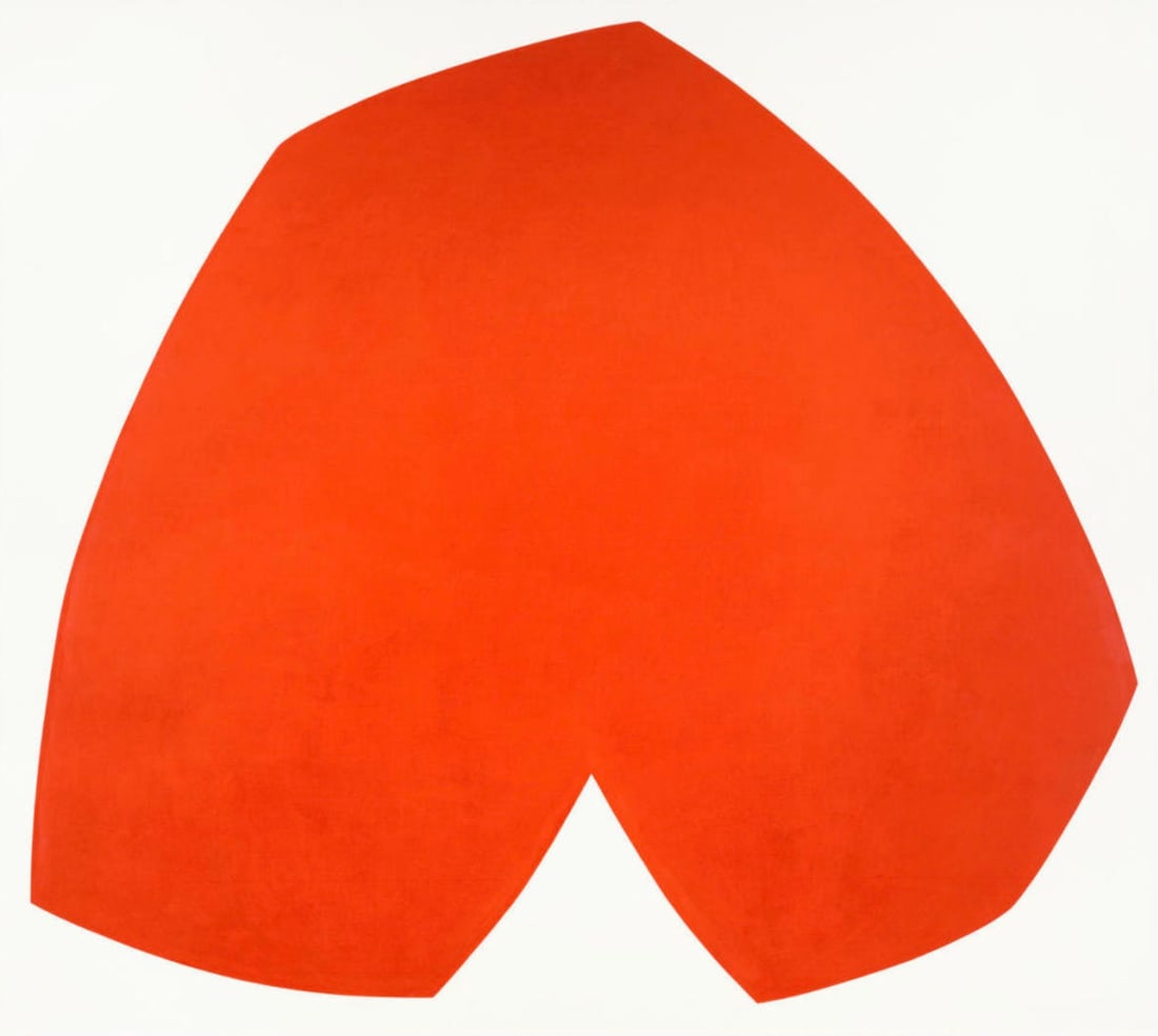 Ellsworth Kelly (American, 1923-2015) Print: Ellsworth Kelly (American, 1923-2015) Print. Red White, "1962". 28.00 x 24.50 inches. Not hand-signed unless otherwise stated. Photomechanical Print. Lots that contain nudity have been partially obscu
