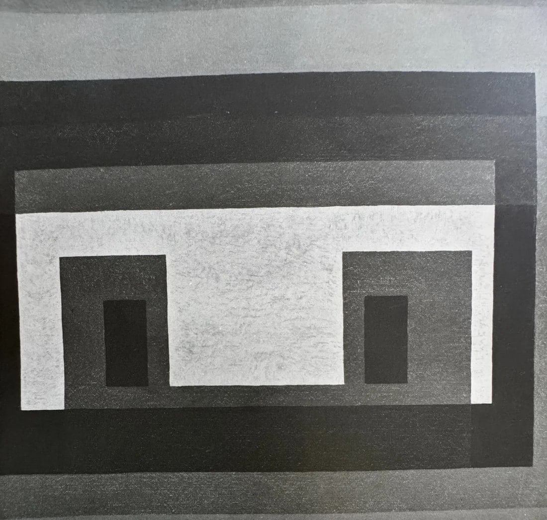 Josef Albers (German, 1888-1976) Print: Josef Albers (German, 1888-1976). Rectangle. Printed in 1971. 6.80 x 7.30 inches. Not hand-signed unless otherwise stated. Photomechanical Print. Lots that contain nudity have been partially obscured 