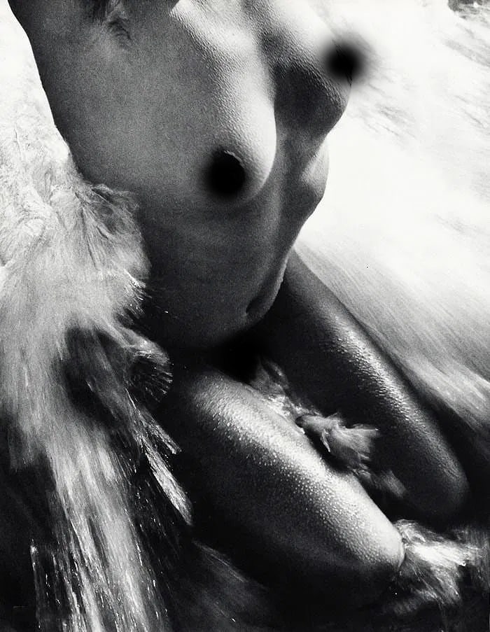 Lucien Clergue (French, 1934-2014) Print: Lucien Clergue (French, 1934-2014) Print. Nee De La Vague. Printed in 1968-1970, Paris, France. 9.50 x 6.50 inches. Heliogravure. Not hand-signed unless otherwise stated. Photomechanical Print. Lots t