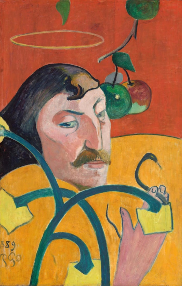 After Paul Gaugin (French, 1848-1903) Print: After Paul Gaugin (French, 1848-1903) Print. Self-Portrait, "1889". 10.00 x 15.00 inches. Not hand-signed unless otherwise stated. Photomechanical Print. Lots that contain nudity have been partially o
