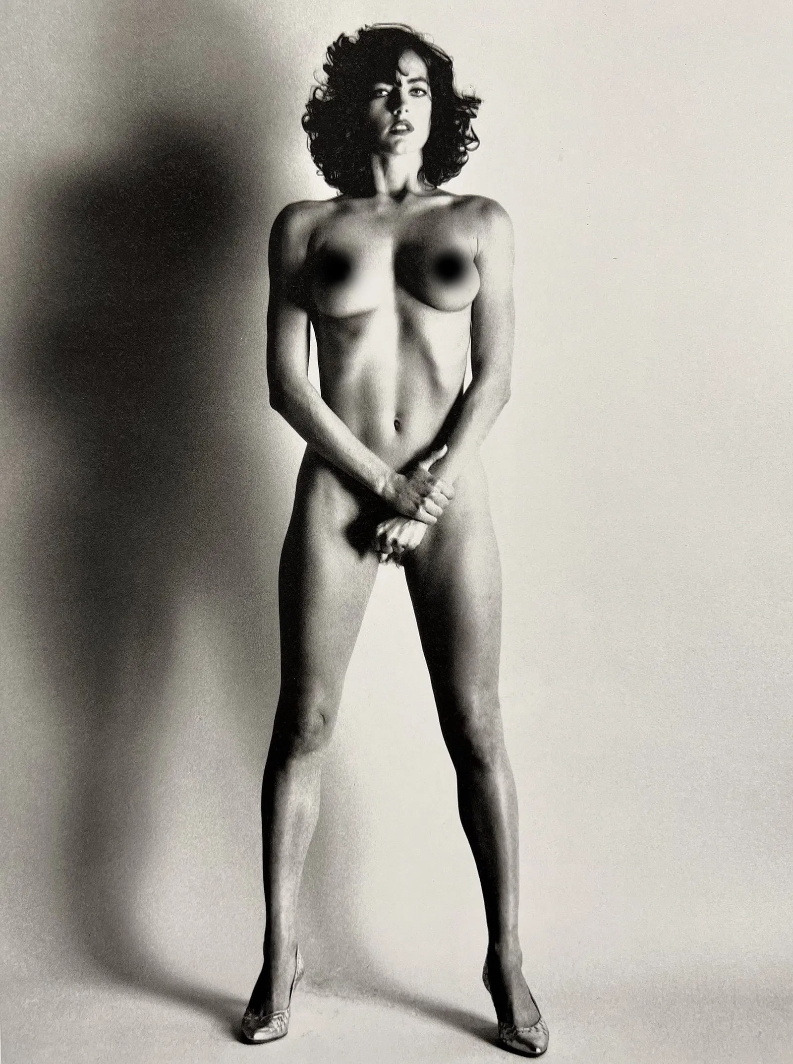 Helmut Newton (German-Australian, 1920â€“2004) Print: Helmut Newton (German-Australian, 1920â€“2004) Print. Big Nudes, "1993". Printed in 2004, Germany. 8.25 x 11.25 inches. Photogravure/Heliogravure. Not hand-signed unless otherwise