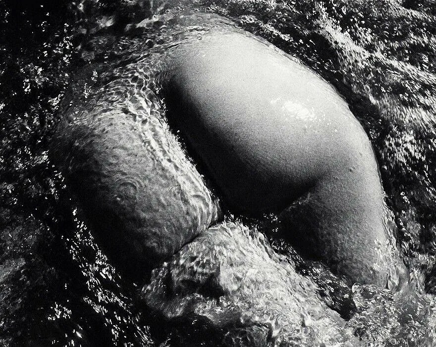 Lucien Clergue (French, 1934-2014) Print: Lucien Clergue (French, 1934-2014) Print. Nee De La Vague. Printed in 1968-1970, Paris, France. 9.50 x 6.50 inches. Heliogravure. Not hand-signed unless otherwise stated. Photomechanical Print. Lots