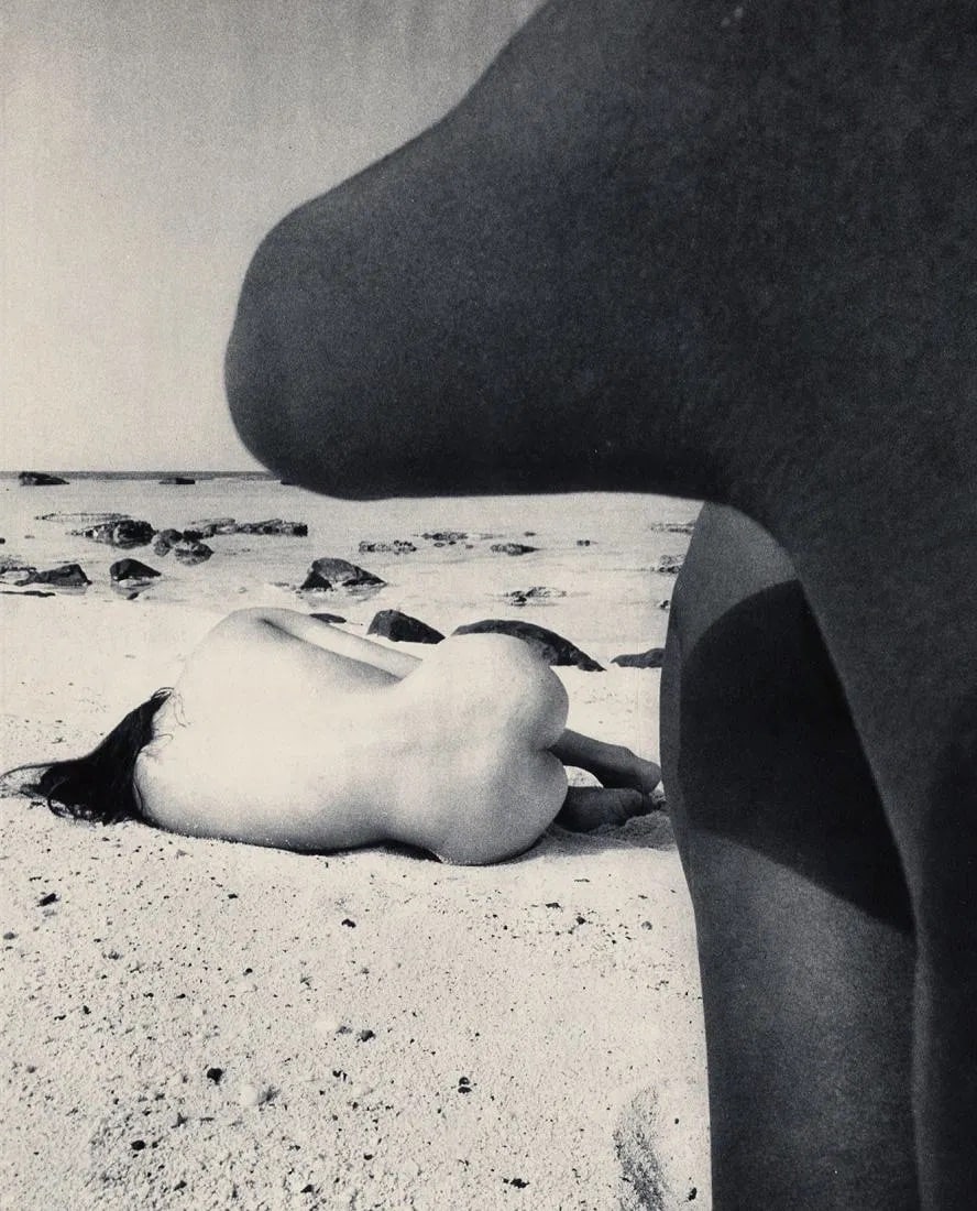 Kishin Shinoyama (Japanese, 1940-2024) Print: Kishin Shinoyama (Japanese, 1940-2024) Print. Female Nude. Printed in 1968, Japan. 9.00 x 14.00 inches. Not hand-signed unless otherwise stated. Photomechanical Print. Lots that contain nudity have