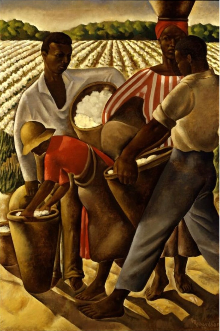 Earle Richardson (American, 1935-2023) Print: Earle Richardson (American, 1935-2023) Print. Agriculture, "1934". 35.00 x 55.00 inches. Not hand-signed unless otherwise stated. Photomechanical Print. Lots that contain nudity have been partially